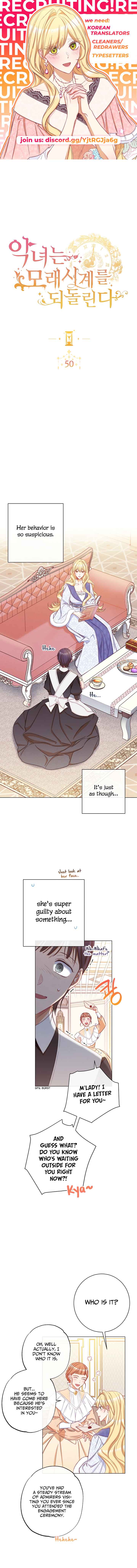 The Villainess Reverses the Hourglass Chapter 50 - Page 1