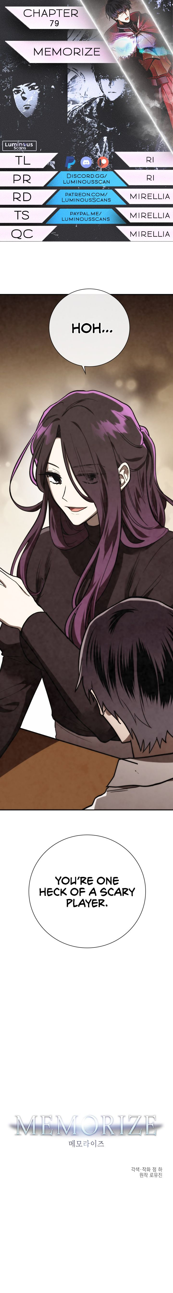 MEMORIZE Chapter 79 - Page 1
