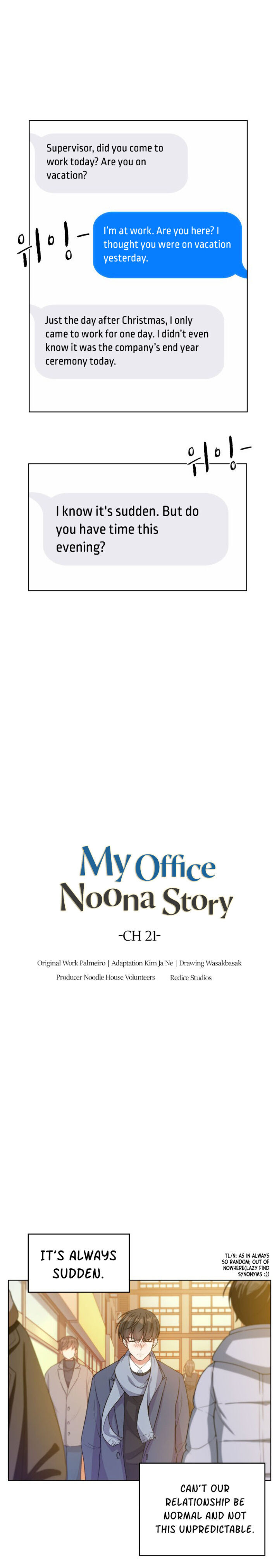 My Office Noona’s Story Chapter 21 - Page 5