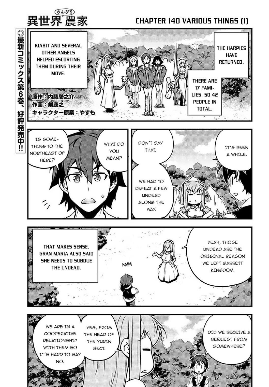 Isekai Nonbiri Nouka Chapter 140 - Page 1