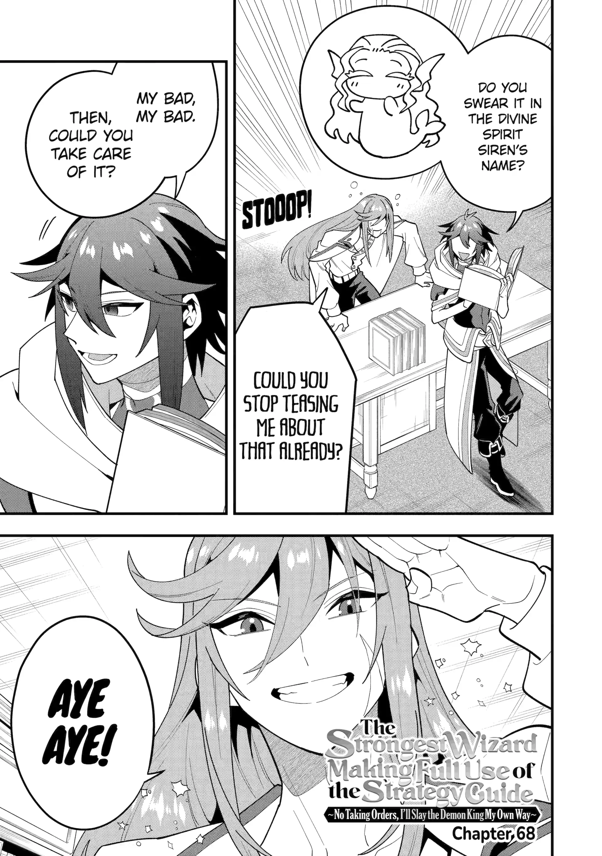 Kouryakuhon O Kushi Suru Saikyou No Mahoutsukai ~< Meirei Sa Sero > To Wa Iwa Senai Oreryuu Mao Tobatsu Saizen Ruuto ~ Chapter 68 - Page 3