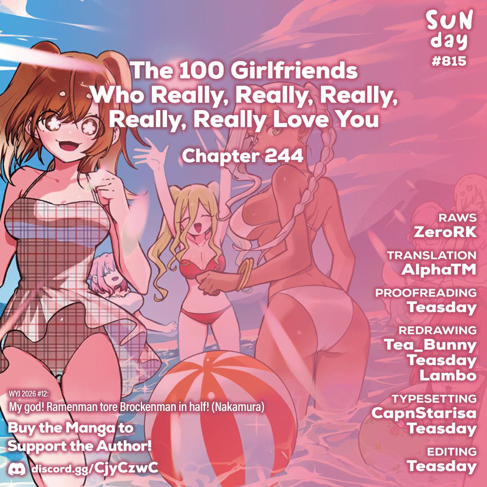 The 100 Girlfriends Who Really, Really, Really, Really, Really Love You Chapter 244 - Page 1