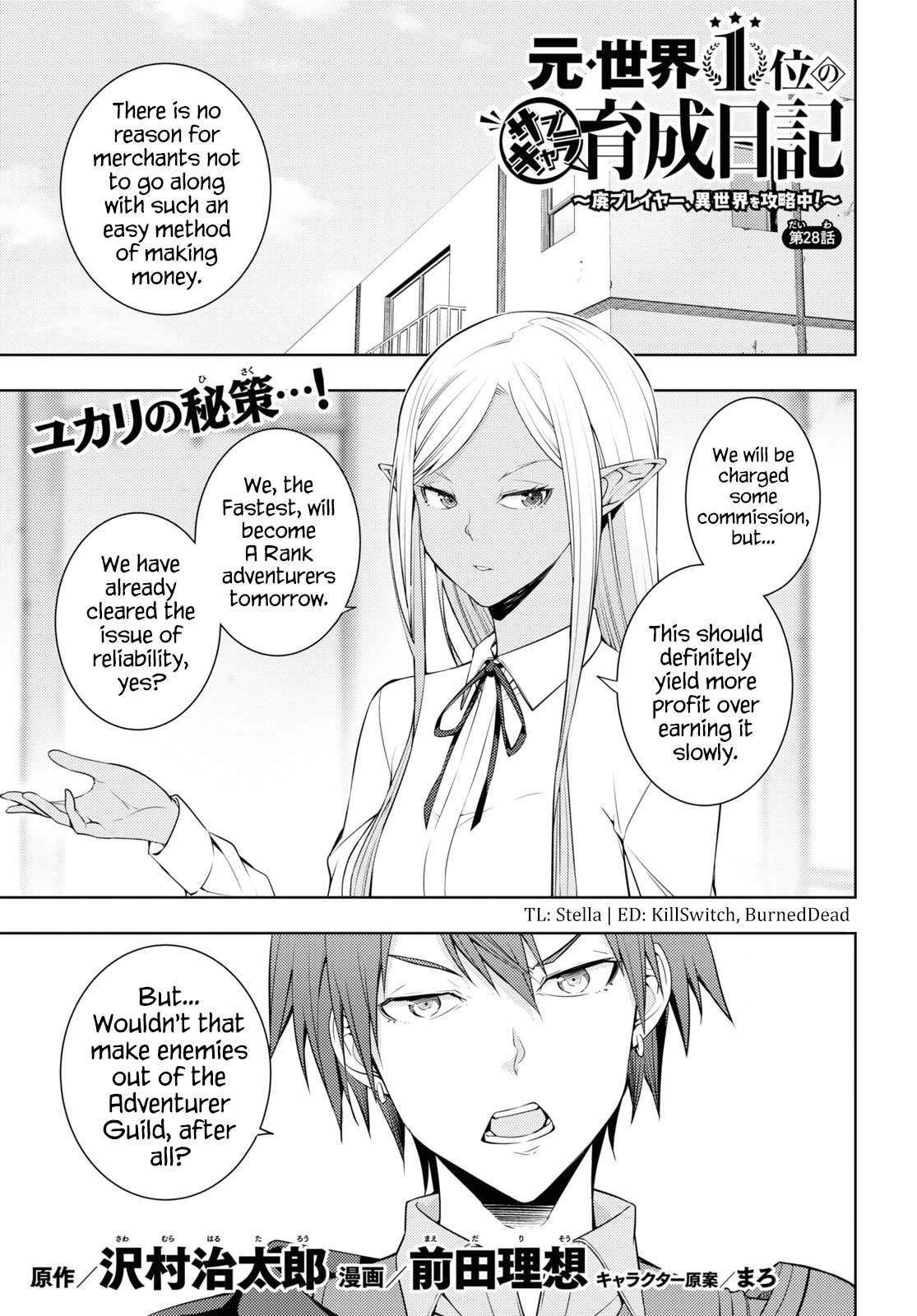 The Former Top 1’s Sub-Character Training Diary ~A Dedicated Player Is Currently Conquering Another World!~ Chapter 28 - Page 1