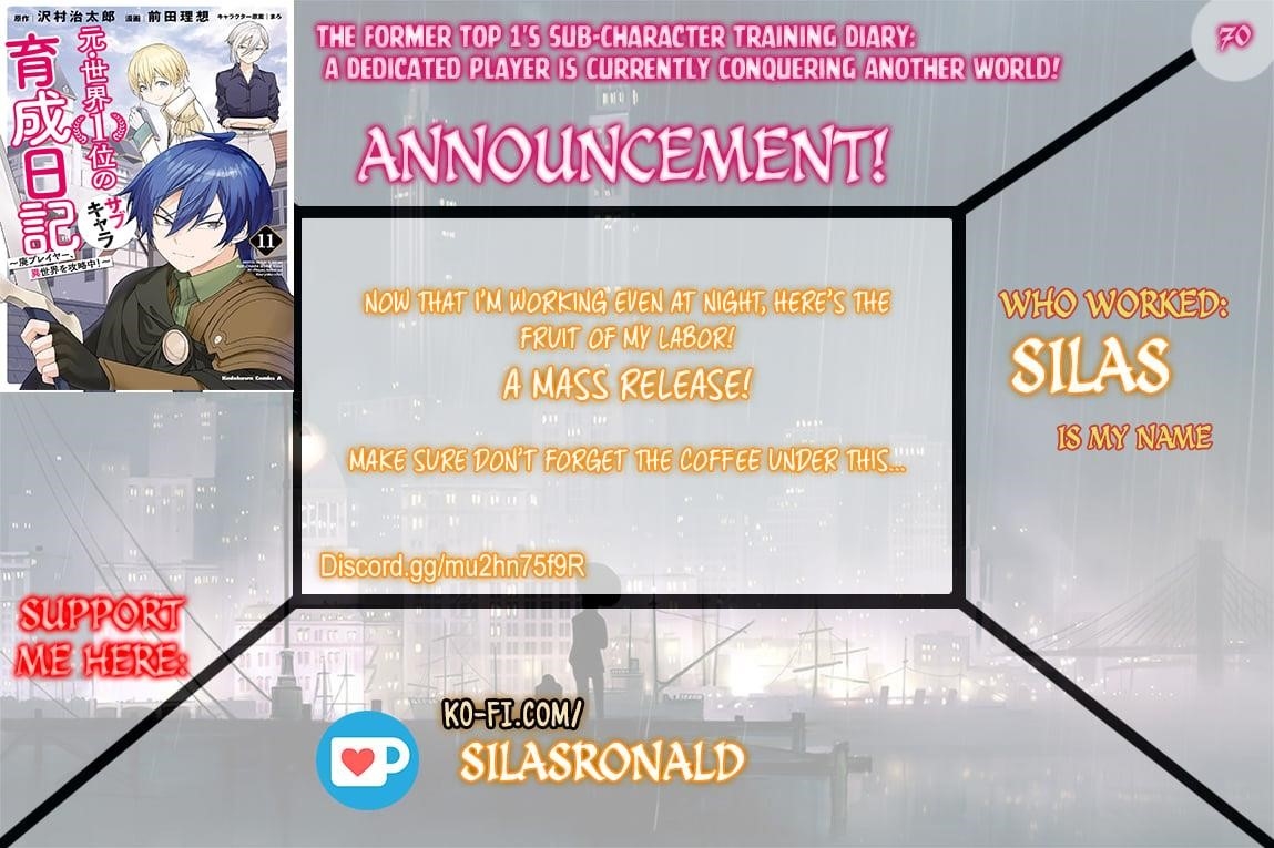 The Former Top 1’s Sub-Character Training Diary ~A Dedicated Player Is Currently Conquering Another World!~ Chapter 70 - Page 1