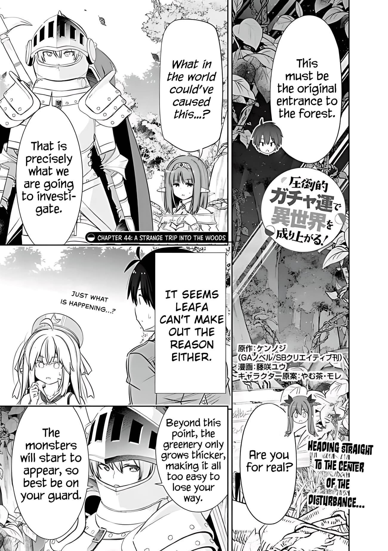 I Rose Suddenly In The Alternate World By Overwhelming Gacha With Luck! Chapter 44 - Page 1