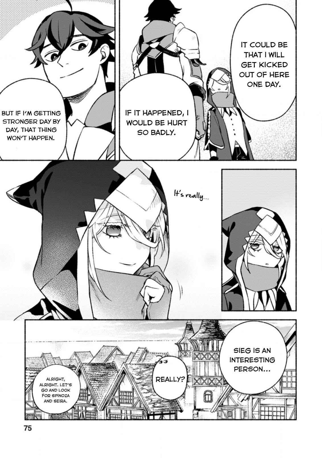 Sono Monban, Saikyou Nitsuki: Tsuihou Sareta Bougyo Ryoku 9999 no Senshi, Outo no Monban Toshite Musou Suru Chapter 13 - Page 11