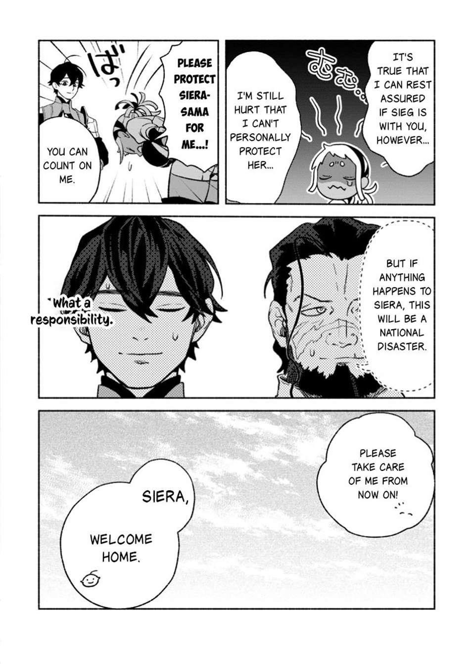 Sono Monban, Saikyou Nitsuki: Tsuihou Sareta Bougyo Ryoku 9999 no Senshi, Outo no Monban Toshite Musou Suru Chapter 35 - Page 14