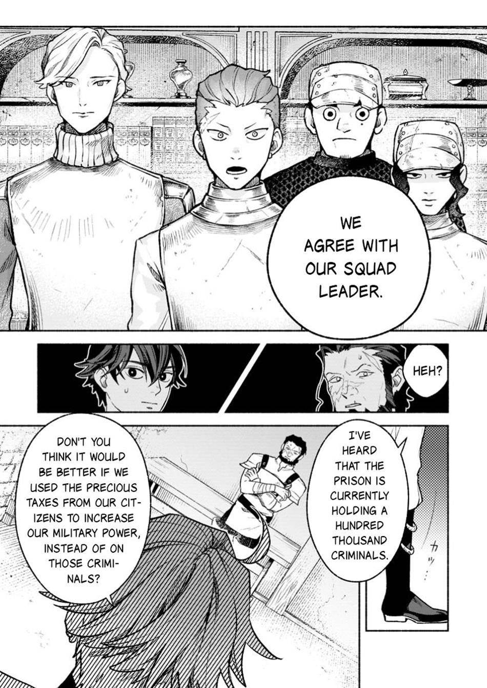 Sono Monban, Saikyou Nitsuki: Tsuihou Sareta Bougyo Ryoku 9999 no Senshi, Outo no Monban Toshite Musou Suru Chapter 38 - Page 7