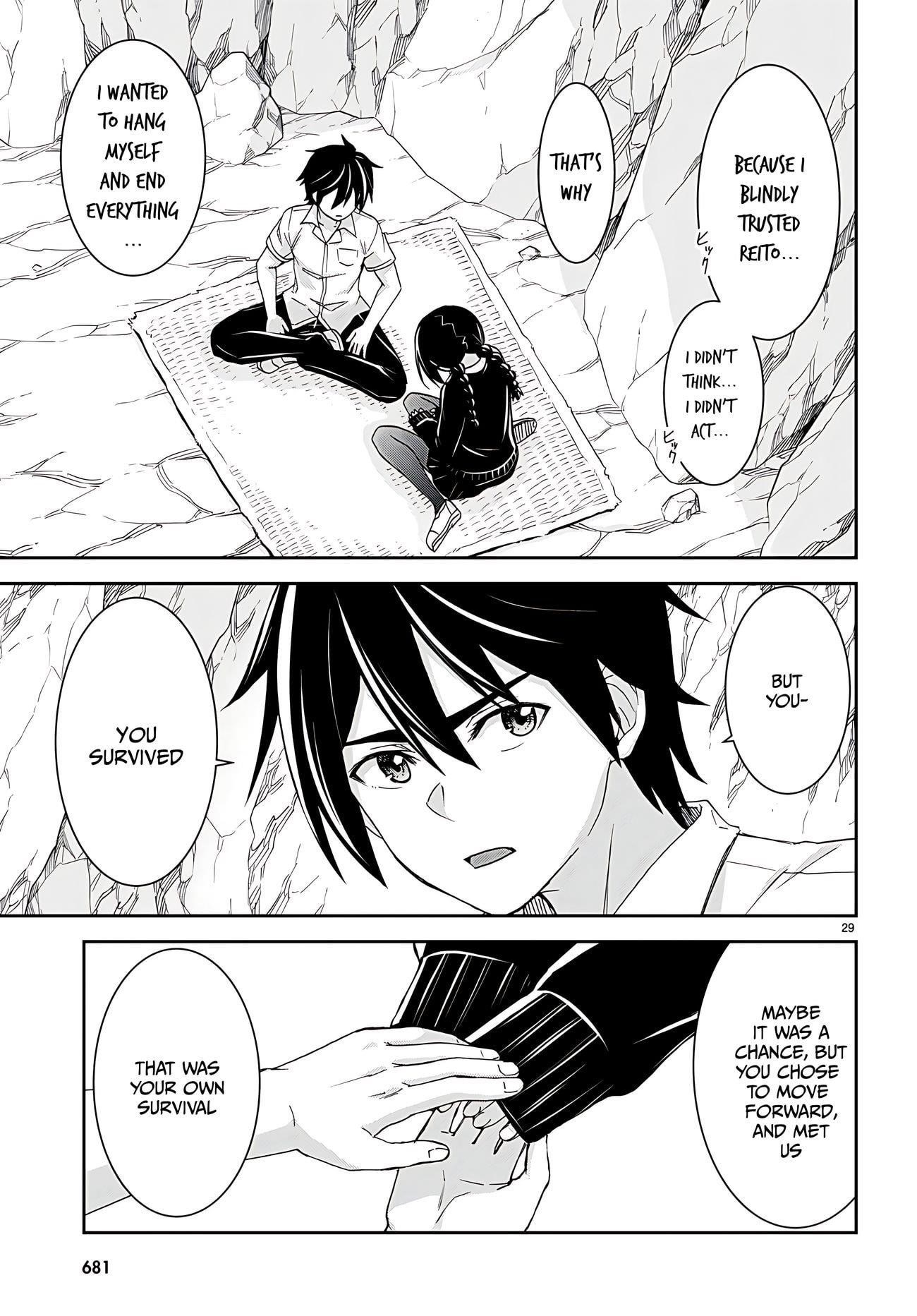 Isekai Yurutto Survival Seikatsu: Gakkou No Minna To Isekai No Mujintou Ni Tenishitakedo Ore Dake Rakushou Desu Chapter 29 - Page 30