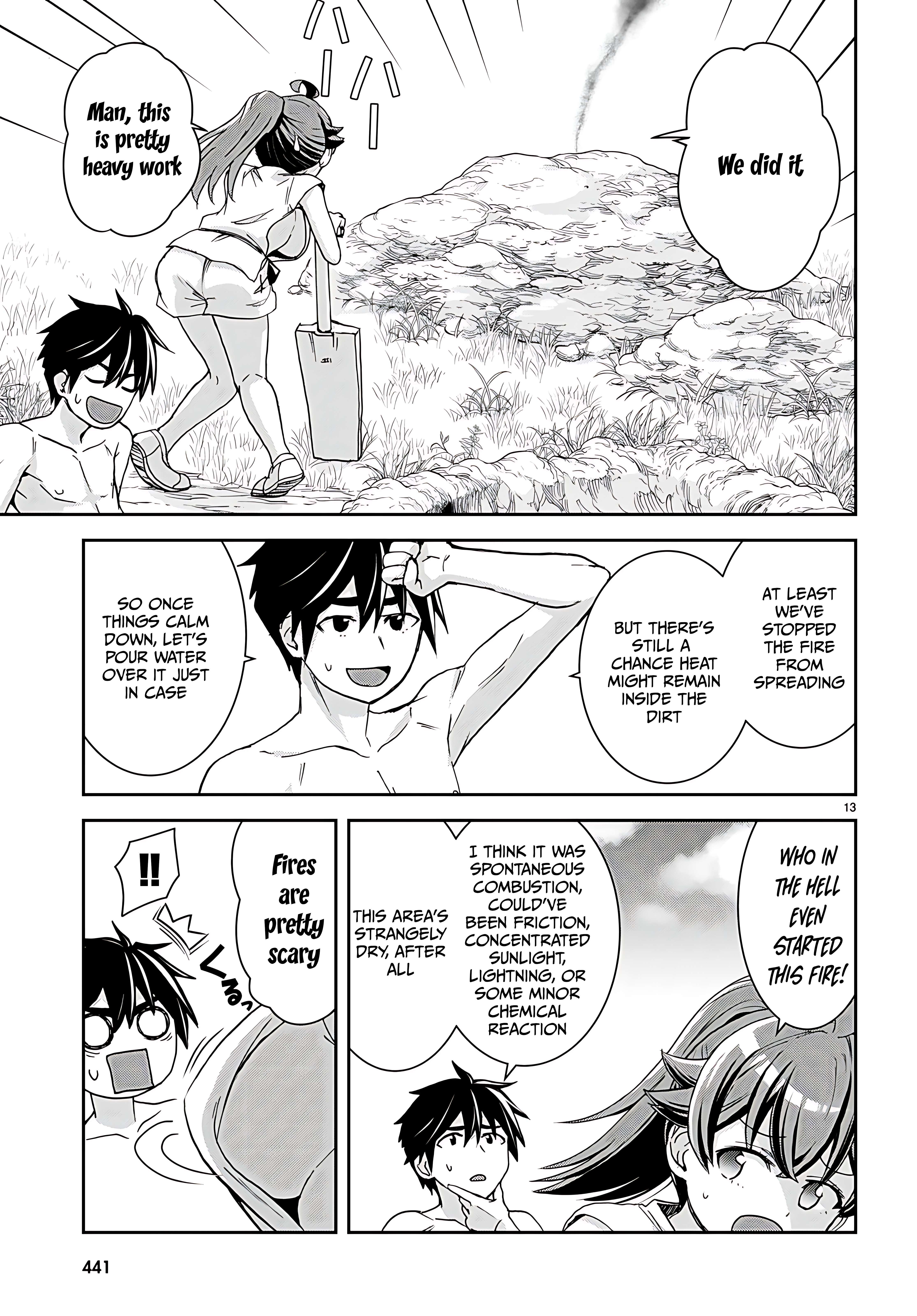 Isekai Yurutto Survival Seikatsu: Gakkou No Minna To Isekai No Mujintou Ni Tenishitakedo Ore Dake Rakushou Desu Chapter 35 - Page 14