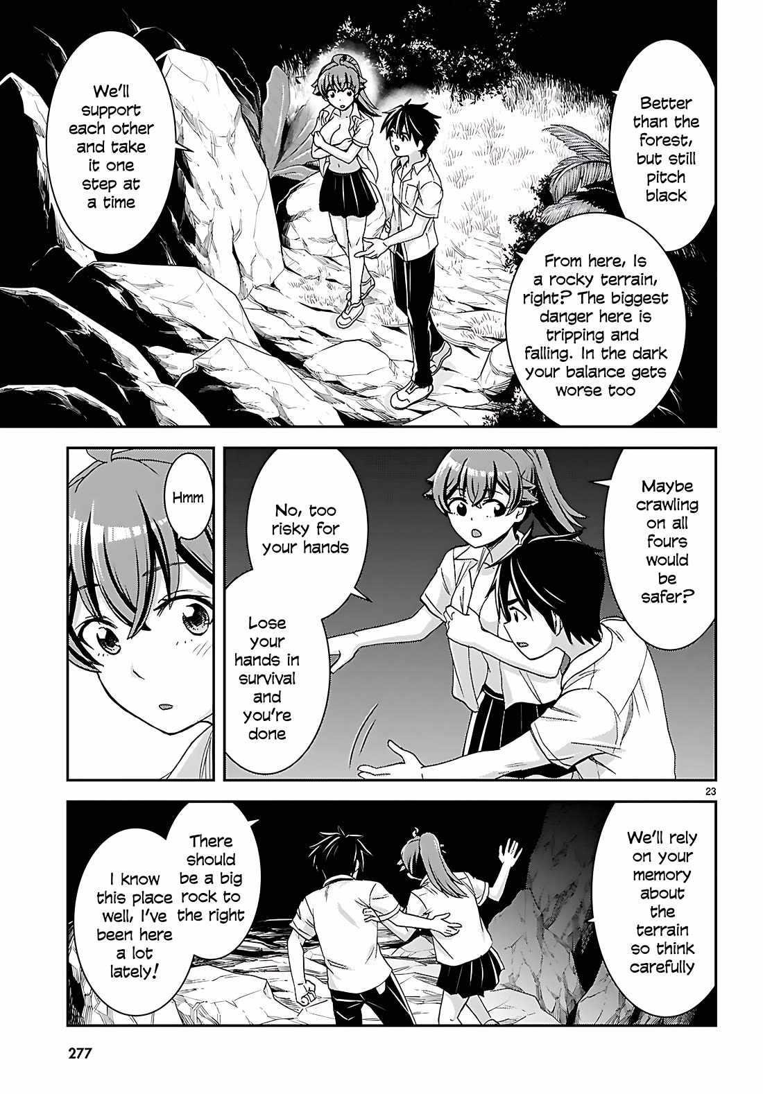 Isekai Yurutto Survival Seikatsu: Gakkou No Minna To Isekai No Mujintou Ni Tenishitakedo Ore Dake Rakushou Desu Chapter 39 - Page 23