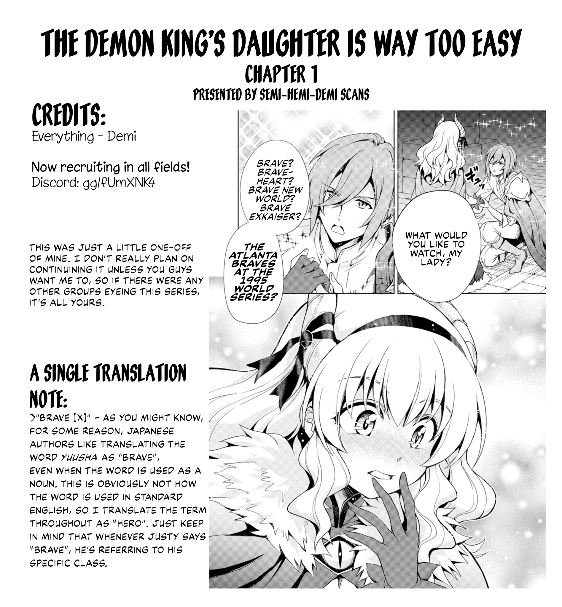 The Demon King’s Daughter Is Way Too Easy Chapter 1 - Page 21