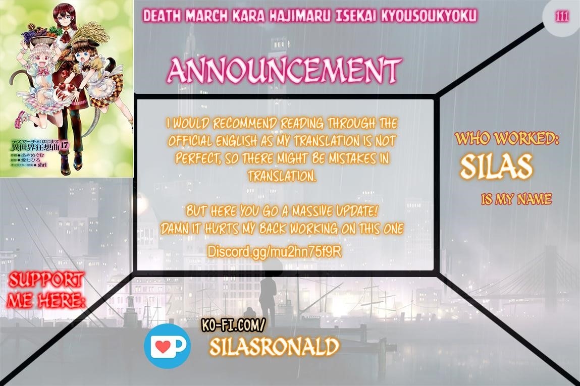 Death March Kara Hajimaru Isekai Kyousoukyoku Chapter 111 - Page 1