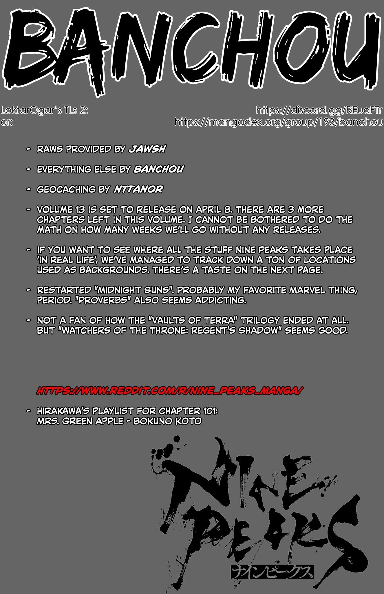 Nine Peaks Chapter 101 - Page 1