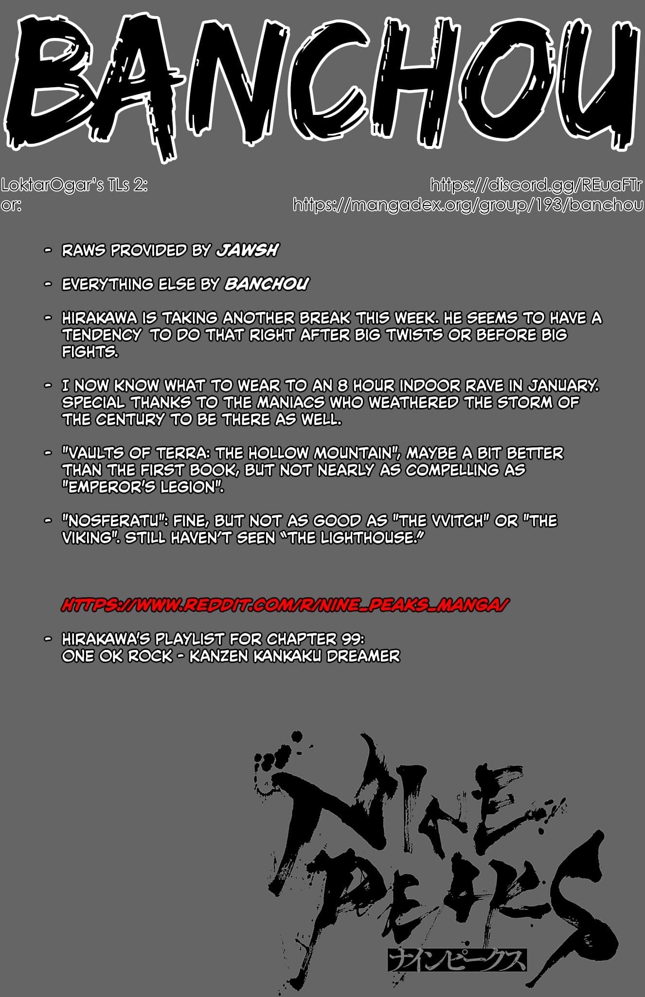 Nine Peaks Chapter 99 - Page 1