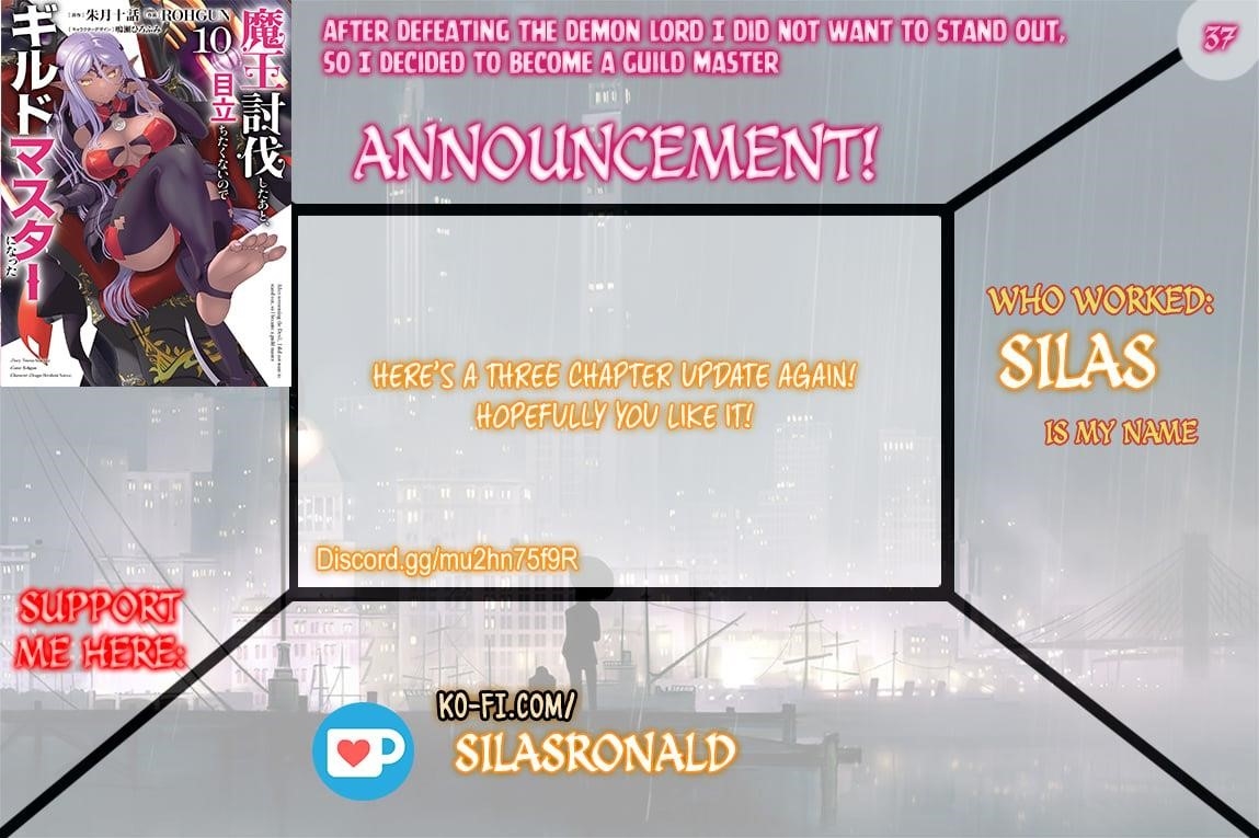 He Didn’t Want To Be The Center Of Attention, Hence, After Defeating The Demon Lord, He Became A Guild Master Chapter 37 - Page 1