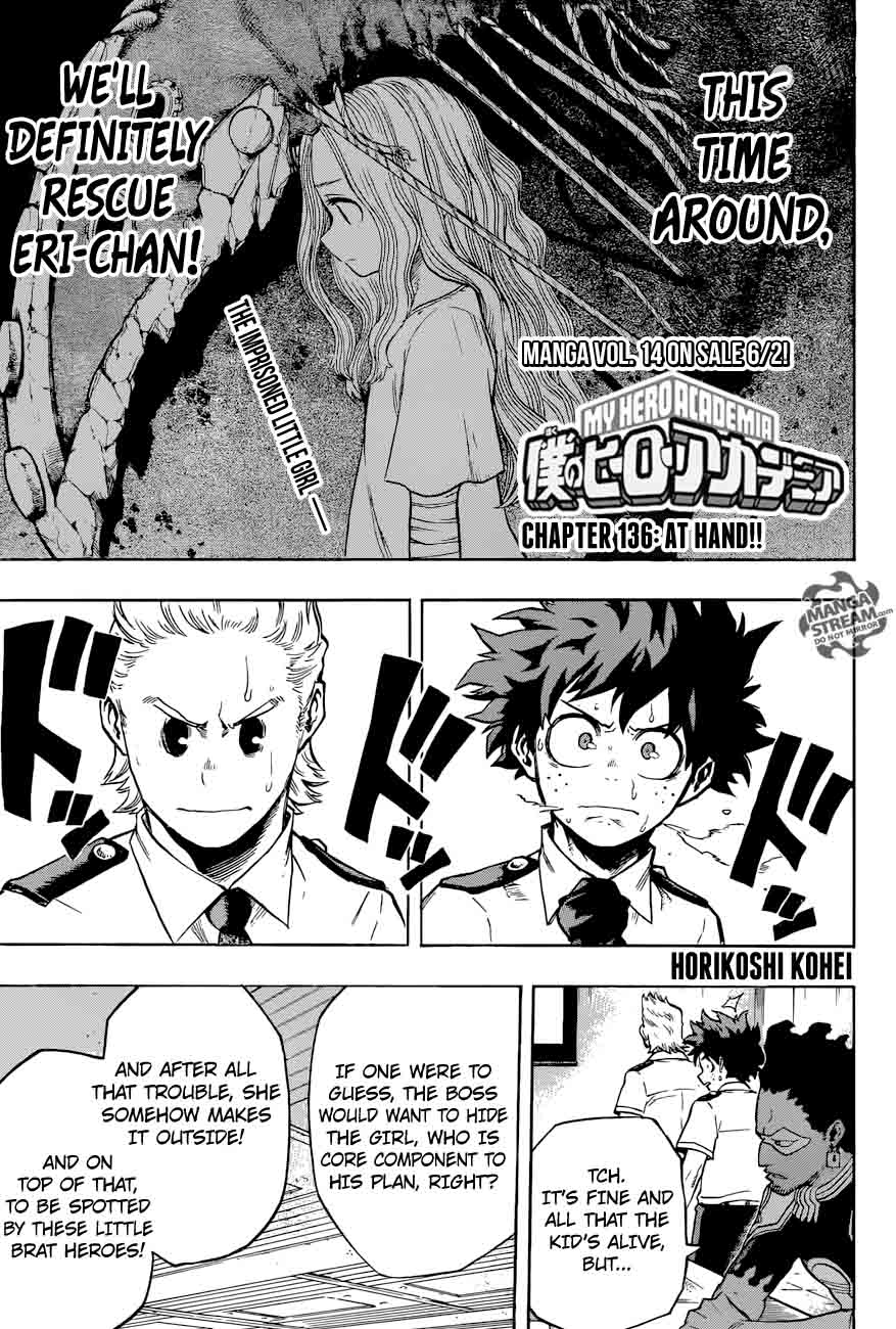 My Hero Academia Chapter 136 - Page 1