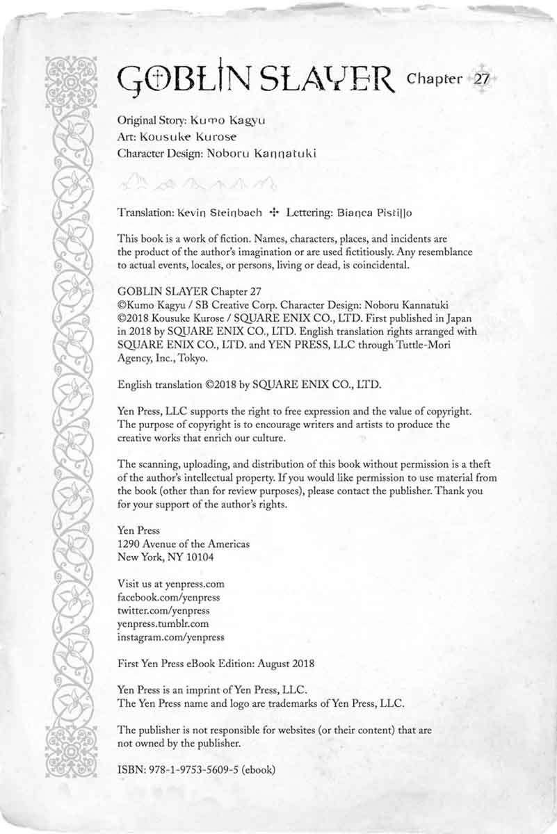 GOBLIN SLAYER Chapter 27 - Page 32