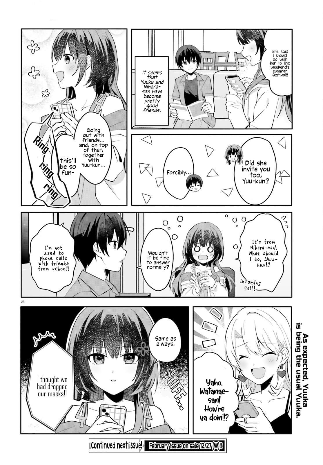 The Plain-Looking Girl, Who Became My Fiancée, Is Only Cute At Home Chapter 18 - Page 28