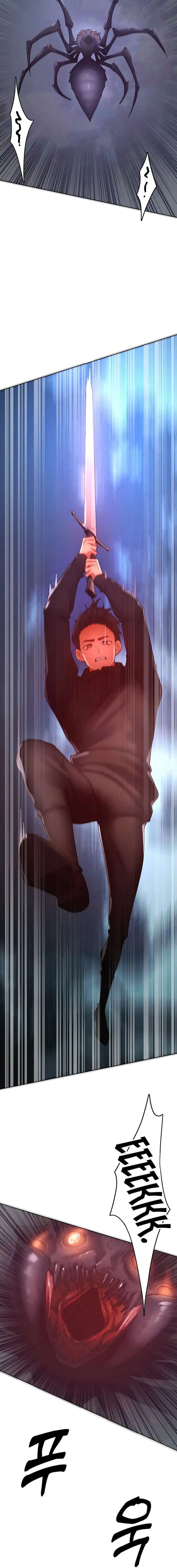 The Protagonist Gets Stronger When He Fucks the Female Hunter Raw Chapter 52 - Page 9