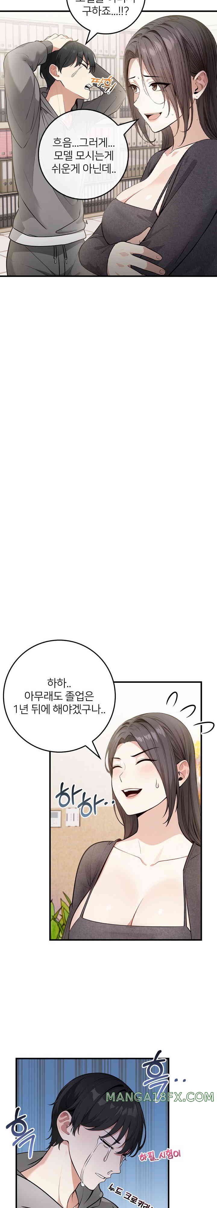 The Female Professor and the Nude Artist Raw Chapter 1 - Page 9