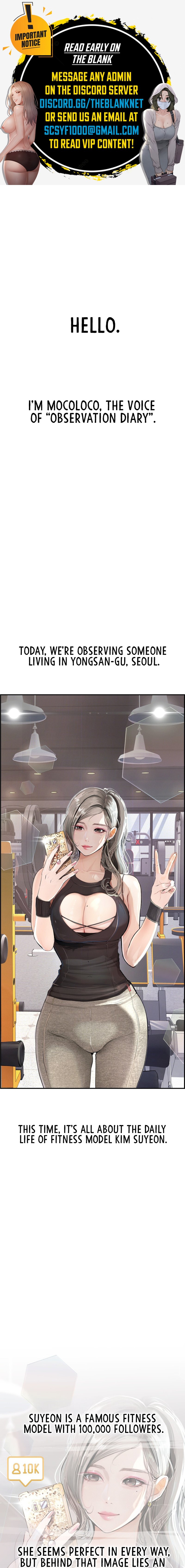 Observation Diary Chapter 18 - Page 1