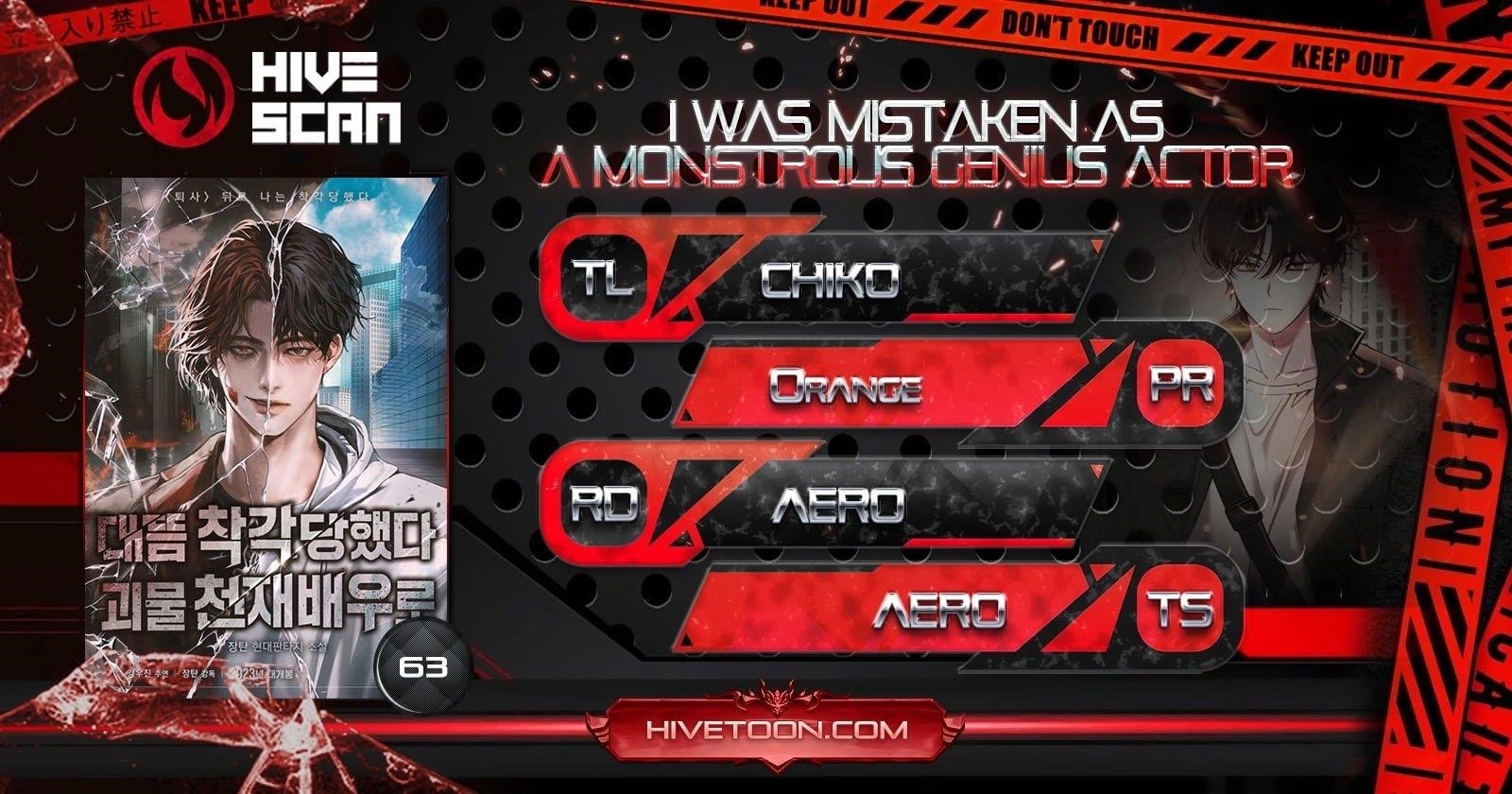 I Was Immediately Mistaken for a Monster Genius Actor Chapter 63 - Page 1