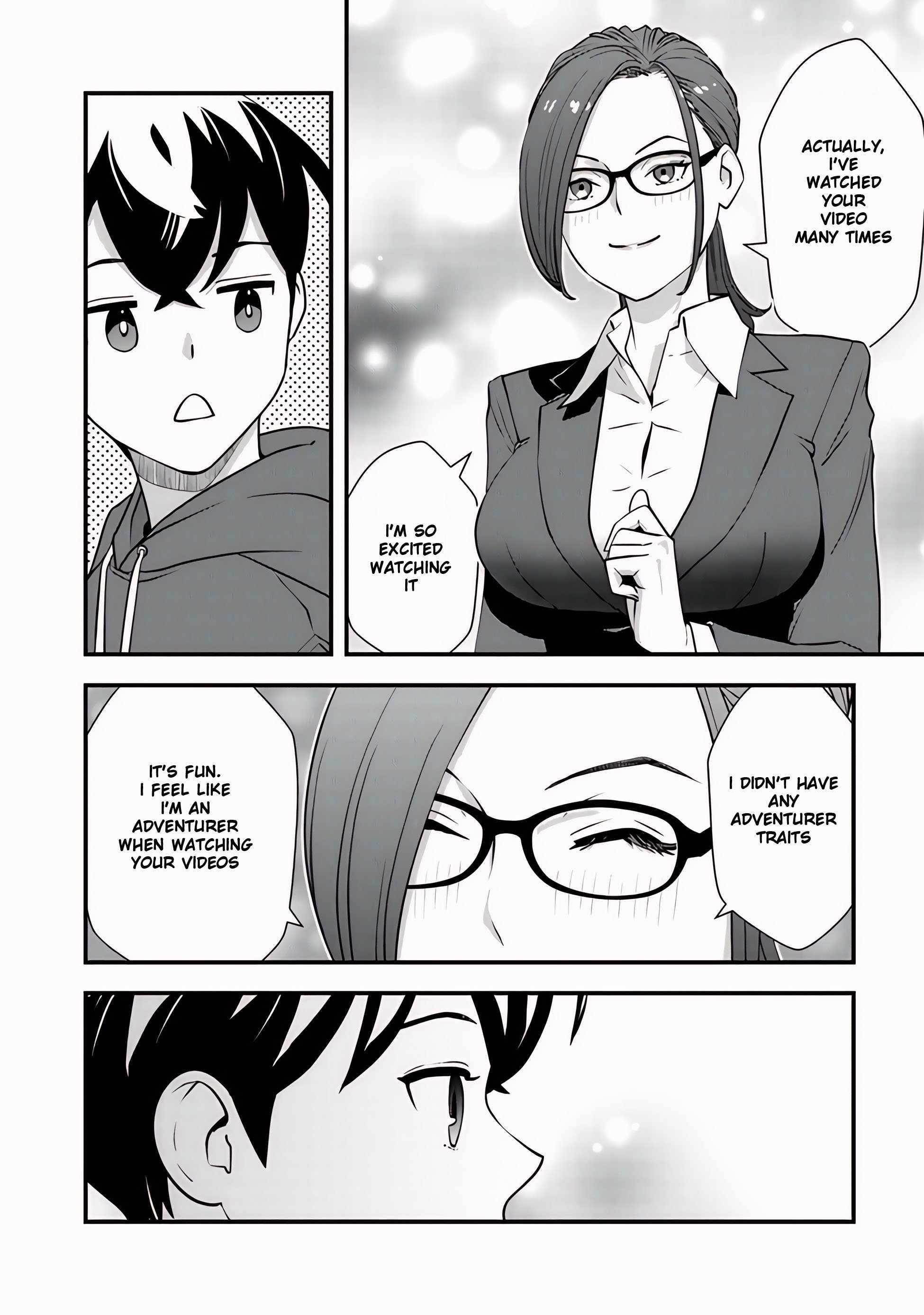 The hero returns from another world, becomes an influencer, and earns money in the real world, where dungeons have appeared! Chapter 8.2 - Page 14