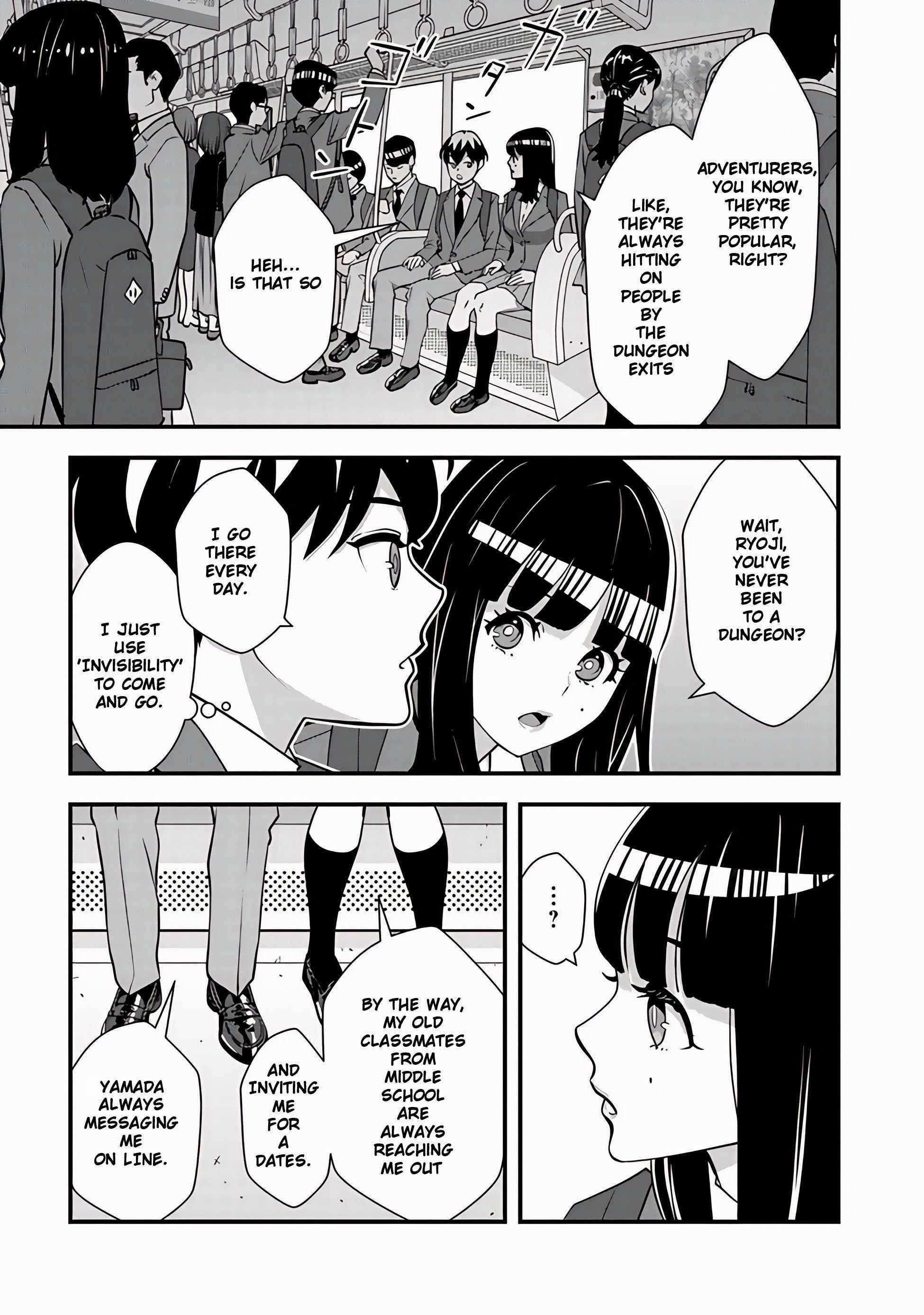 The hero returns from another world, becomes an influencer, and earns money in the real world, where dungeons have appeared! Chapter 9.1 - Page 3