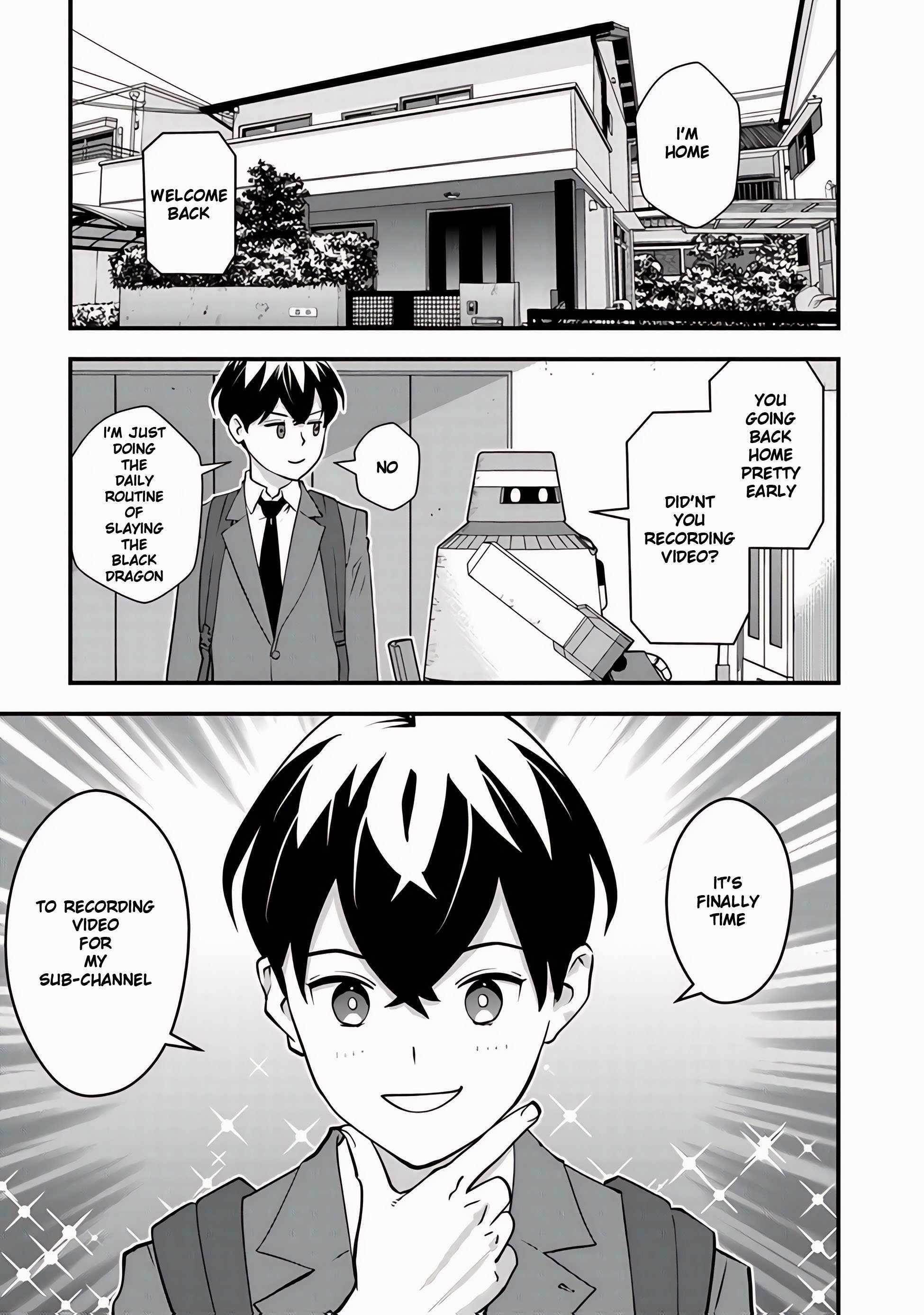 The hero returns from another world, becomes an influencer, and earns money in the real world, where dungeons have appeared! Chapter 9.2 - Page 13