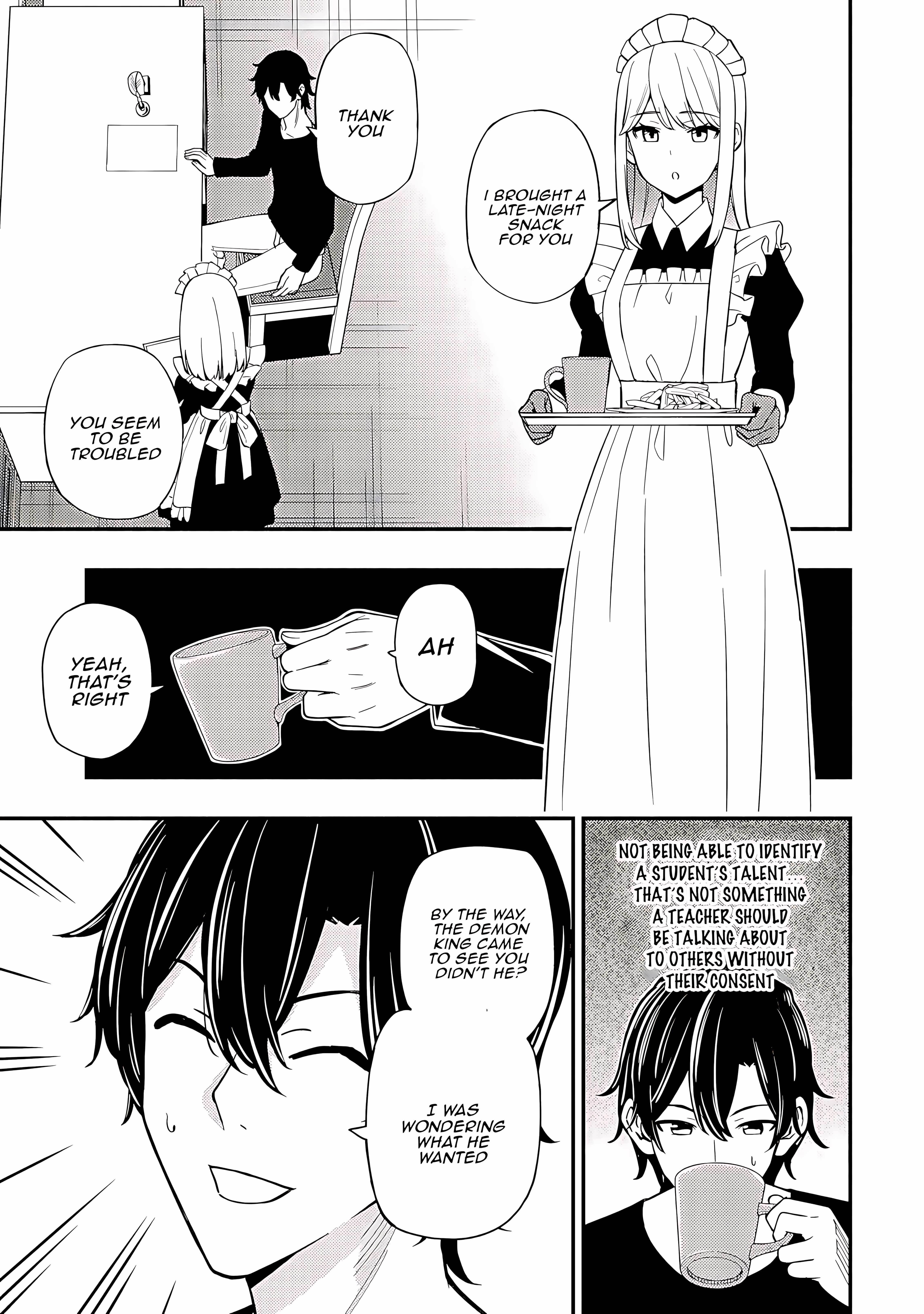 The Demon King’s Educator -The common teacher who has been exiled from the Brave Academy becomes a private teacher for the Devil’s daughters- Chapter 19 - Page 21