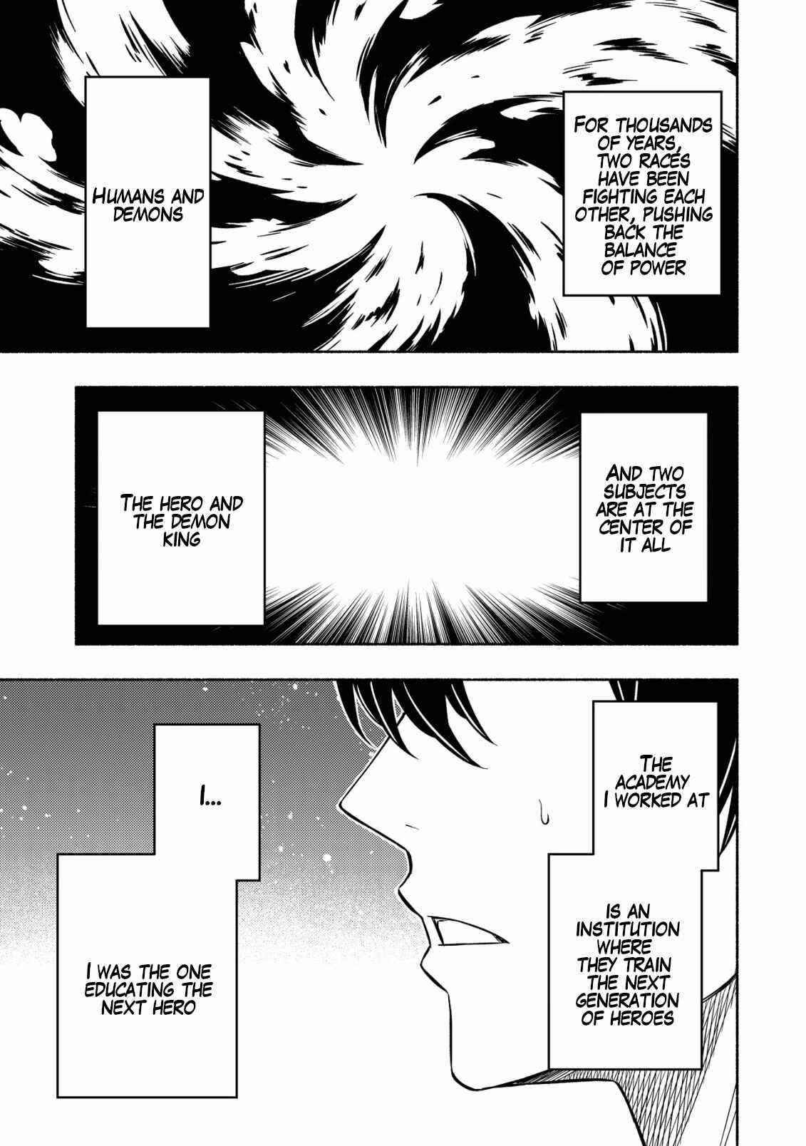 The Demon King’s Educator -The common teacher who has been exiled from the Brave Academy becomes a private teacher for the Devil’s daughters- Chapter 3 - Page 1