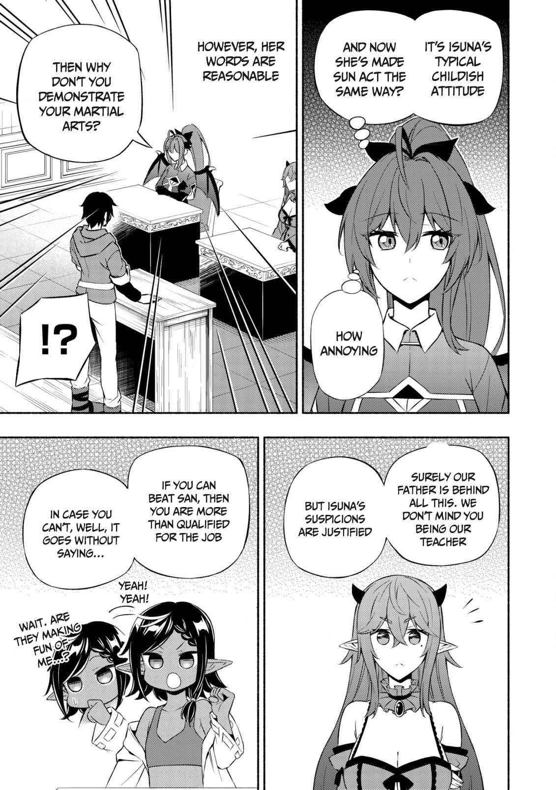 The Demon King’s Educator -The common teacher who has been exiled from the Brave Academy becomes a private teacher for the Devil’s daughters- Chapter 4 - Page 13