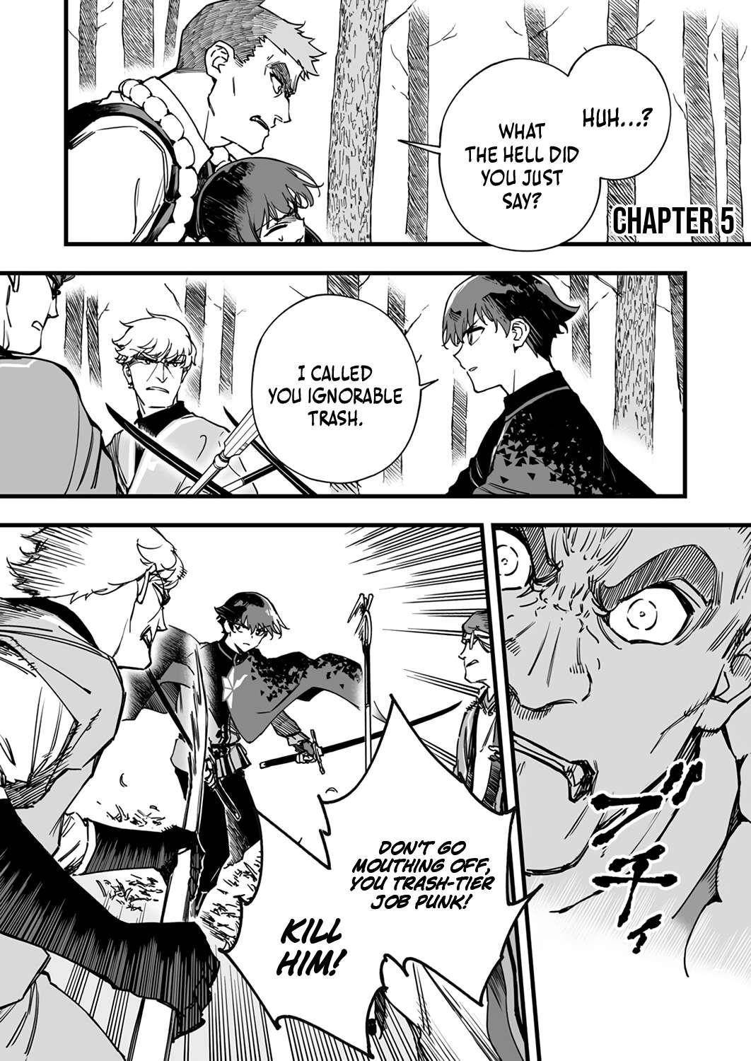 The Unfortunate ‘Trapper’ Cast Out of the Hero’s Party Will Defy Fate and Become the Strongest with the Unique Skill ‘Arrow’ Chapter 5 - Page 1