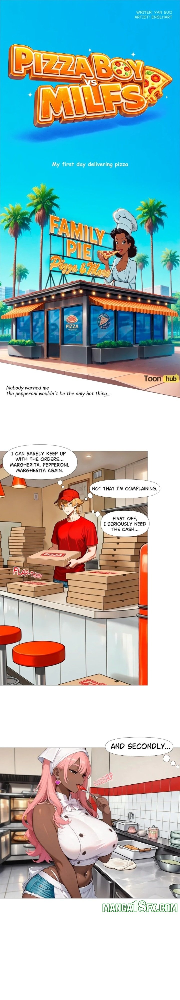 Pizza Boy vs MILFs Chapter 1 - Page 1