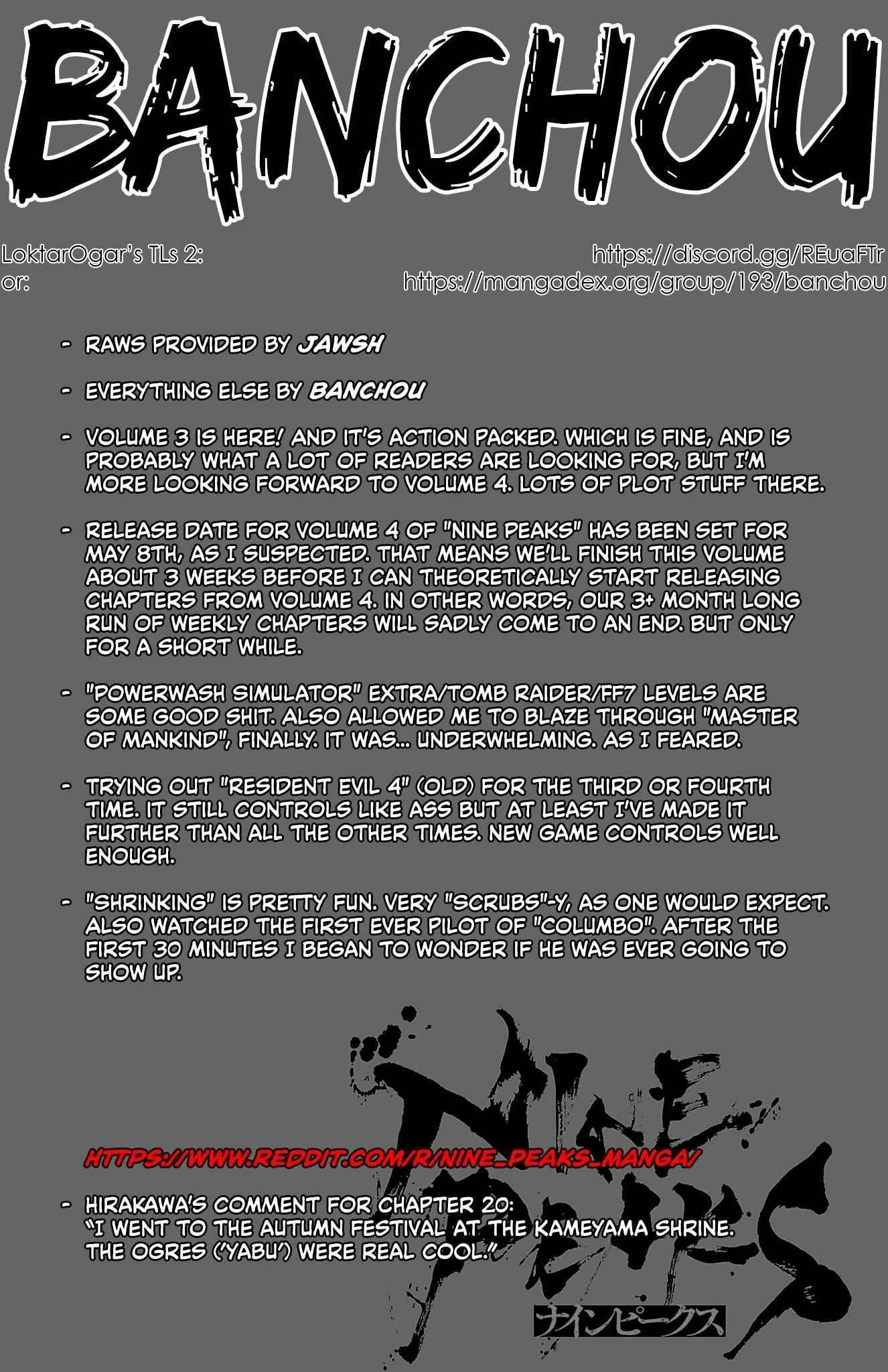 Nine Peaks Chapter 20 - Page 1