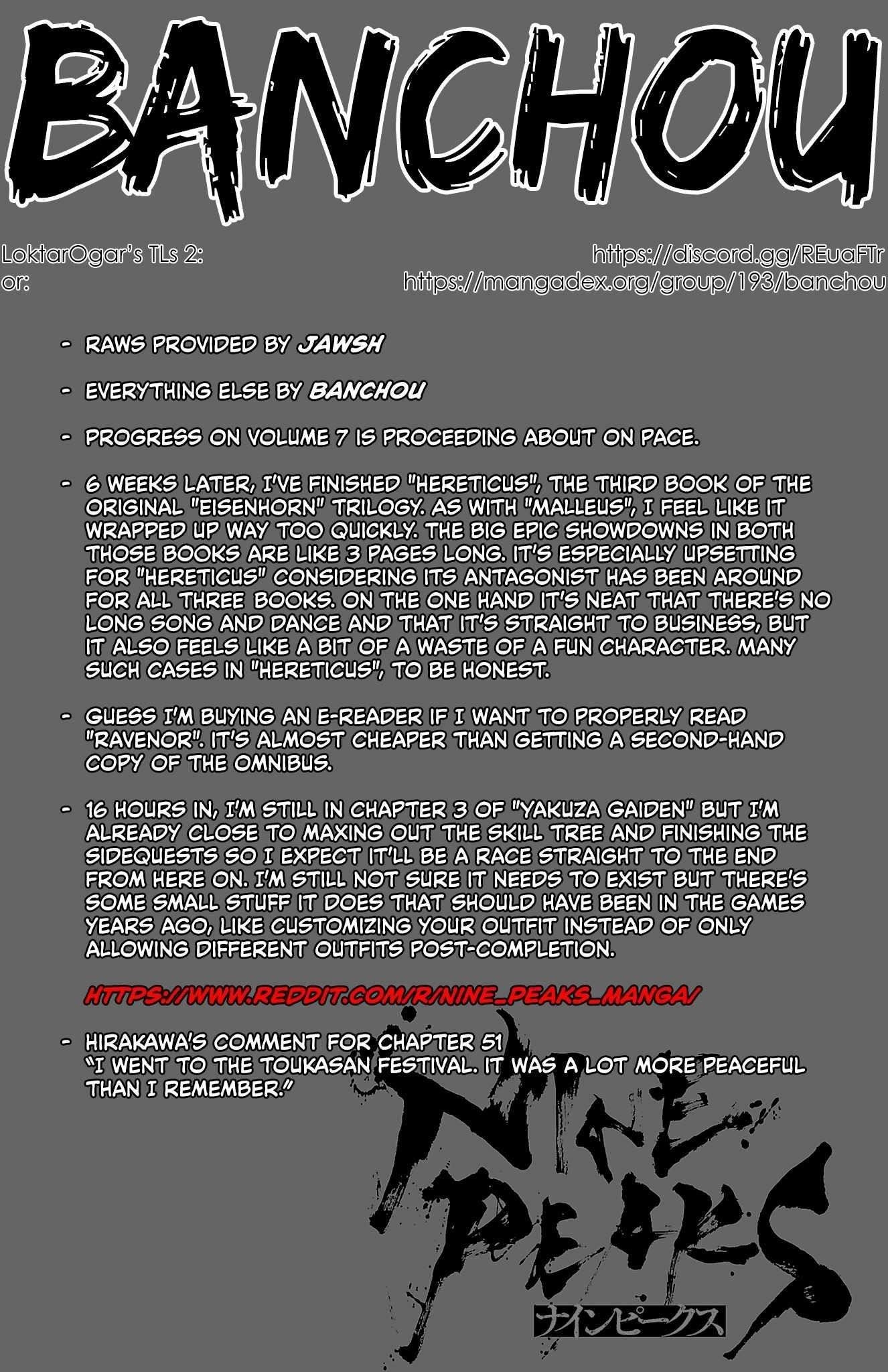 Nine Peaks Chapter 51 - Page 1