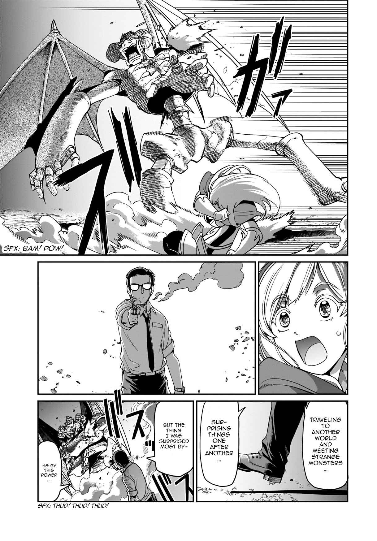 The gunner’s life of a middle-aged man summoned to another world and armed with a rifle: an airsoft addicted salaryman returns to the alternative world after work Chapter 1 - Page 18