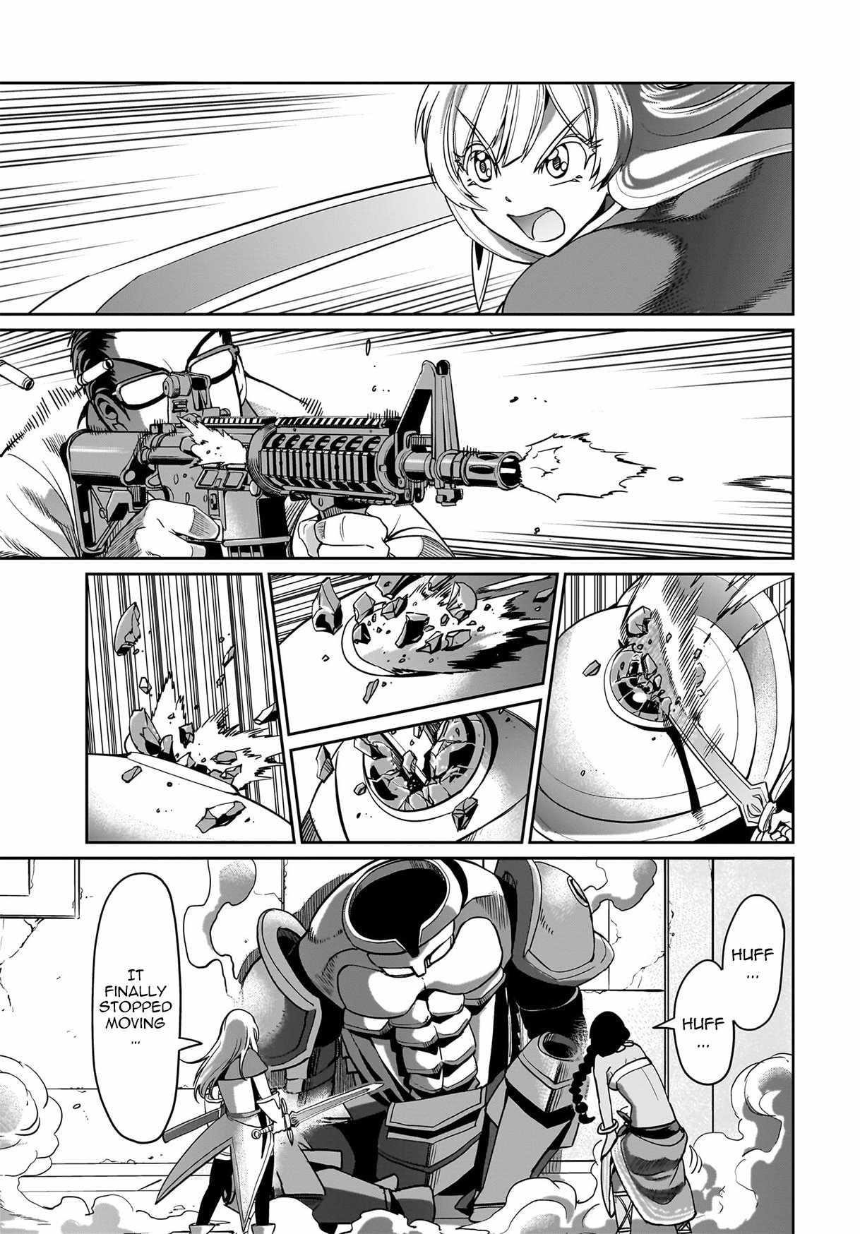 The gunner’s life of a middle-aged man summoned to another world and armed with a rifle: an airsoft addicted salaryman returns to the alternative world after work Chapter 15 - Page 15