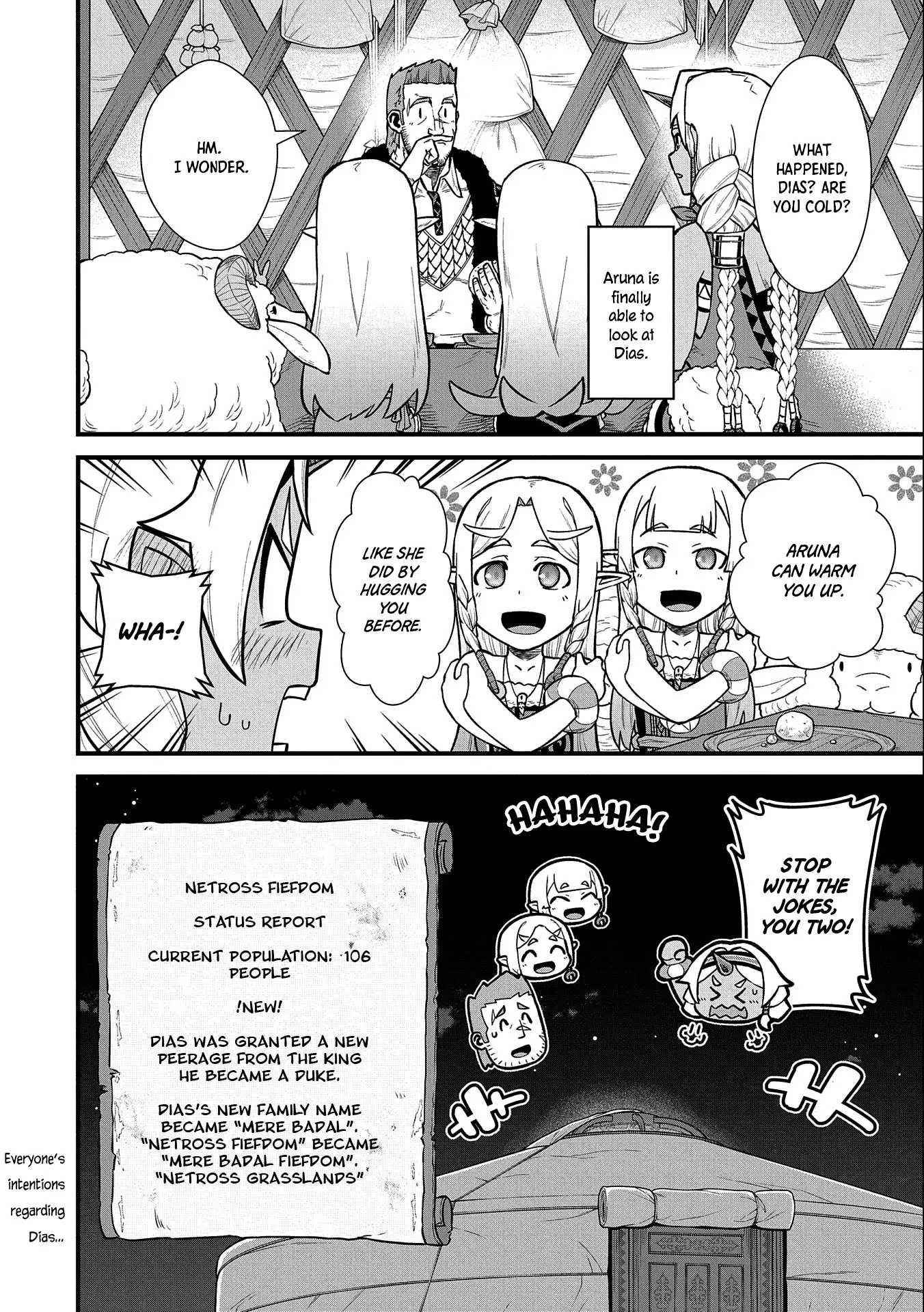 The Population of the Frontier Owner Starts With 0. “Dias the Blue” and a Blue-Horned Girl Chapter 35 - Page 34