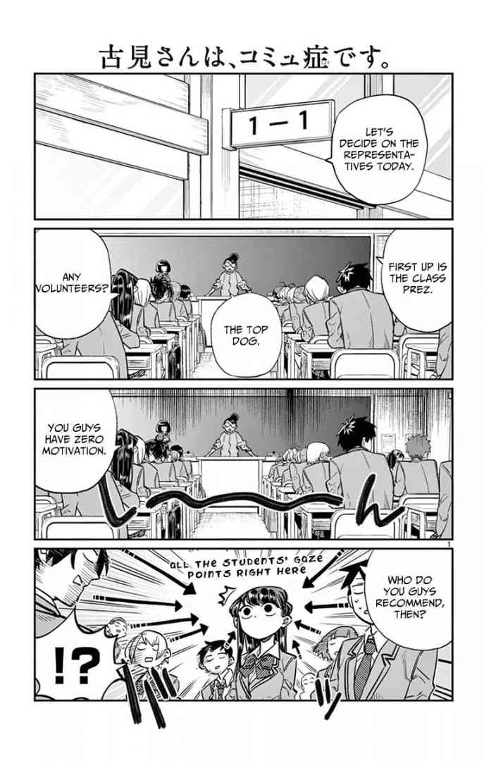 KOMI-SAN WA KOMYUSHOU DESU Chapter 17 - Page 1