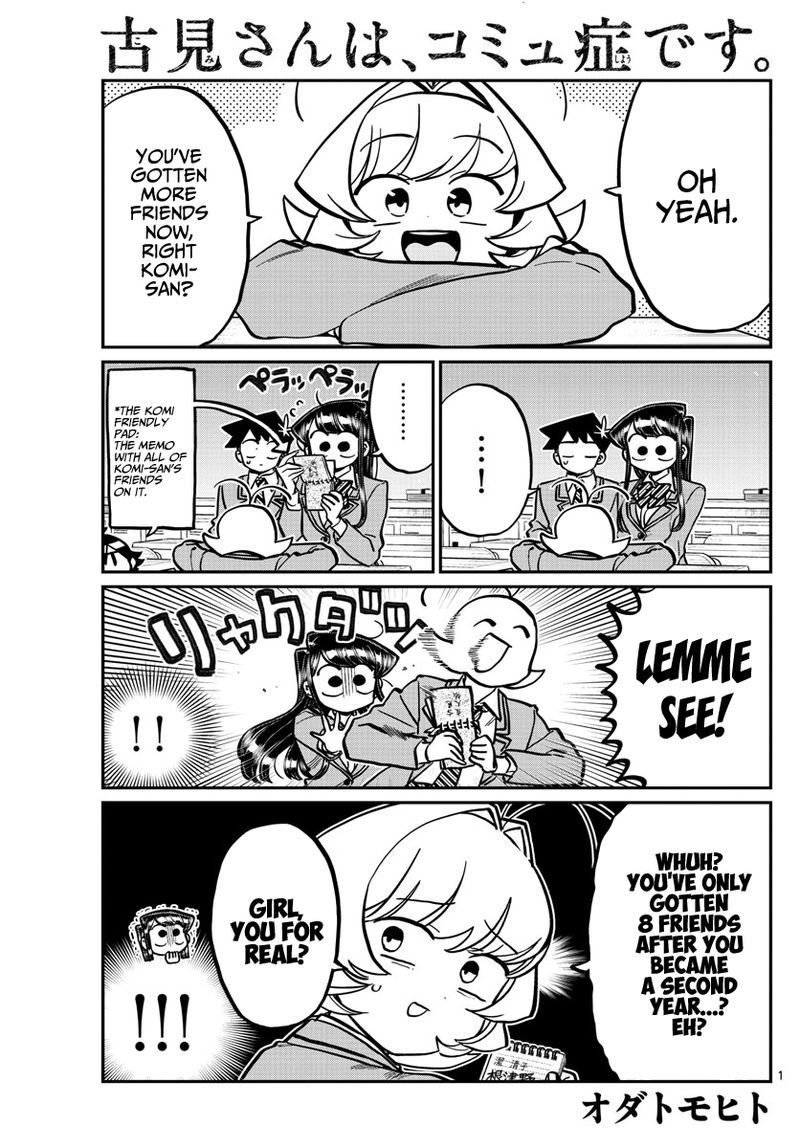 KOMI-SAN WA KOMYUSHOU DESU Chapter 251 - Page 1