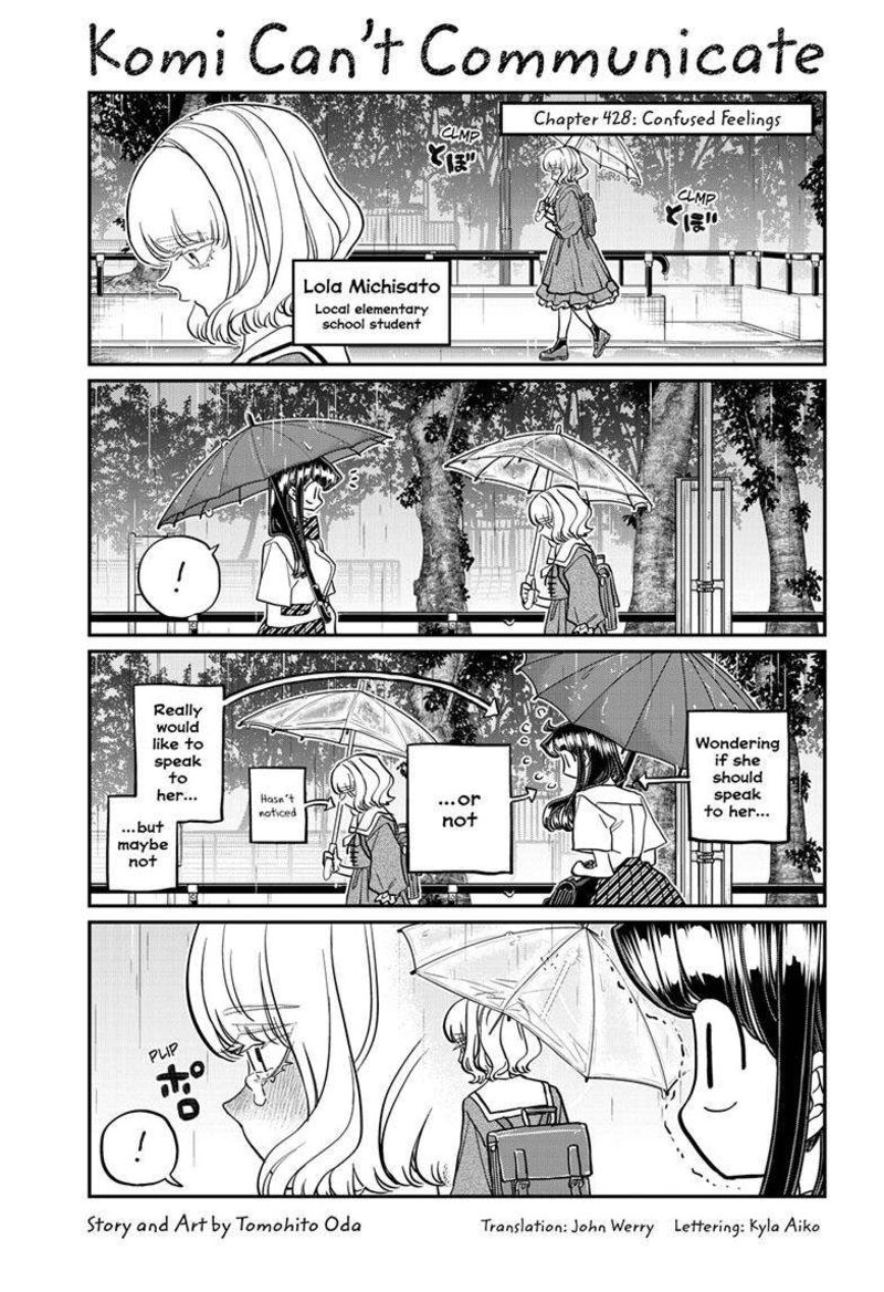 KOMI-SAN WA KOMYUSHOU DESU Chapter 428 - Page 1