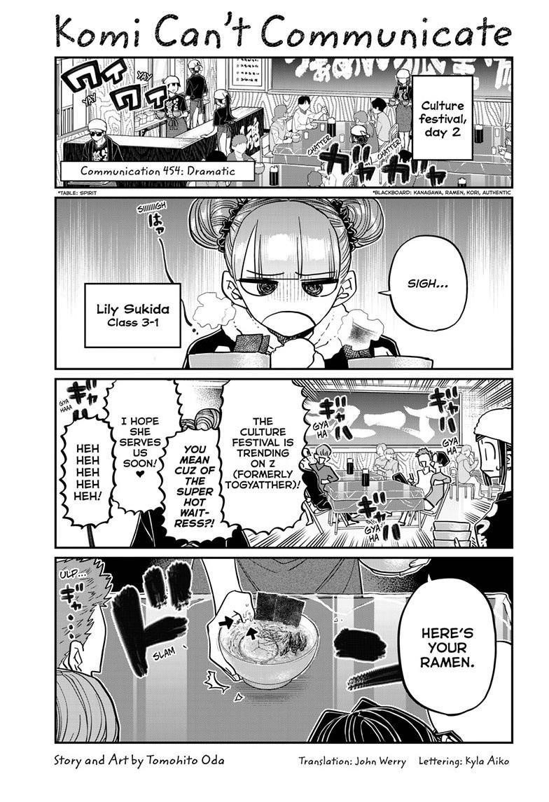 KOMI-SAN WA KOMYUSHOU DESU Chapter 454 - Page 1
