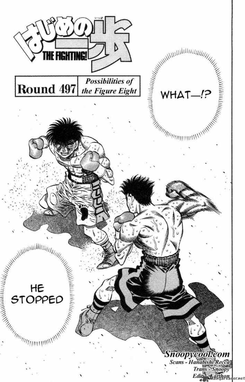 HAJIME NO IPPO Chapter 497 - Page 1